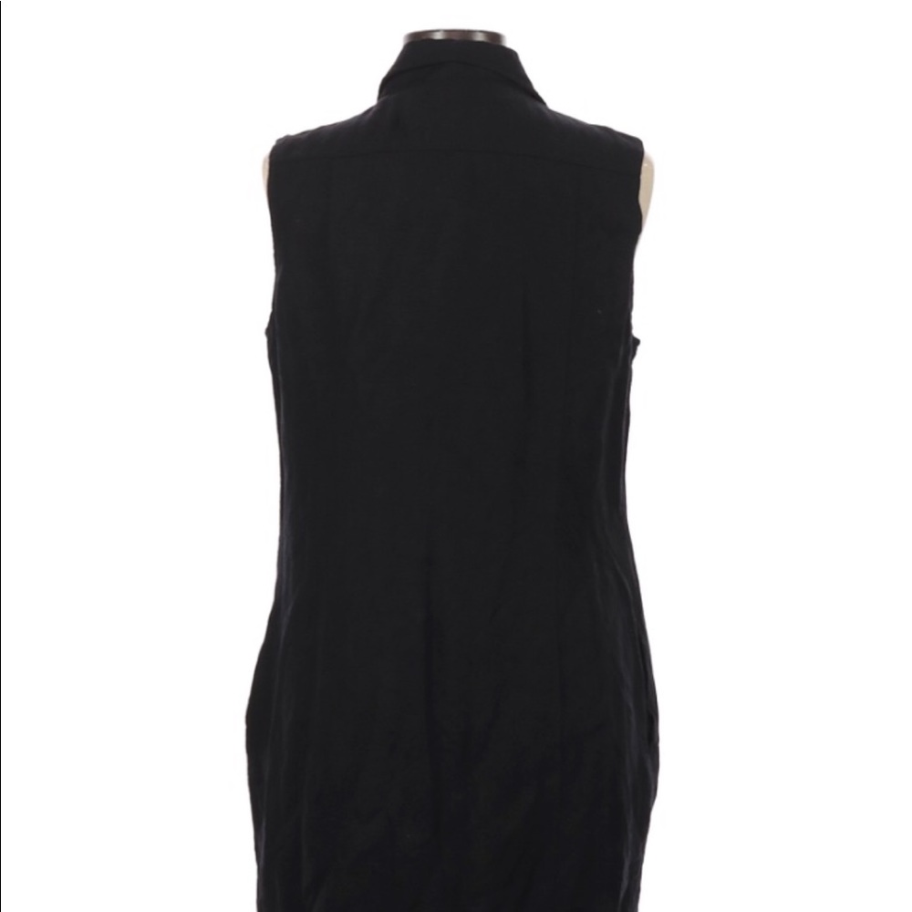 Banana Republic size 12 black linen shift dress - Picture 3 of 5